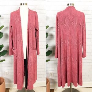 LuLaRoe Sarah Duster Cardigan Geometric Size S NEW
